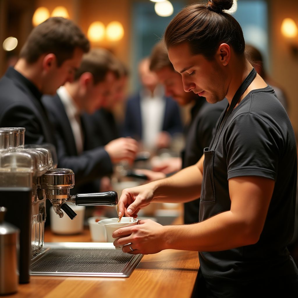 Barista competition in Sydney with our team competing