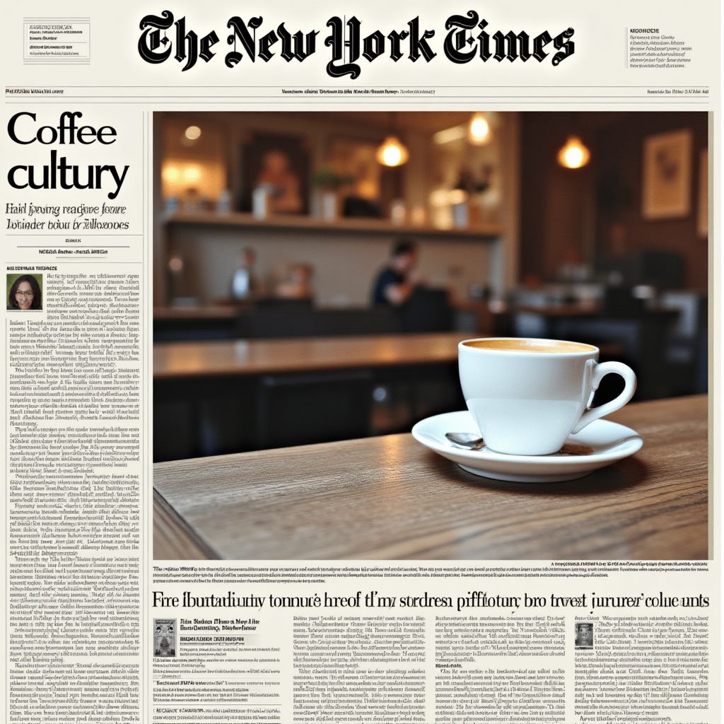New York Times feature on Australian coffee